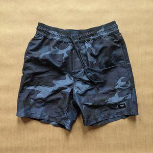 Jack Spade Men's Swim Trunks Camo Blue Small